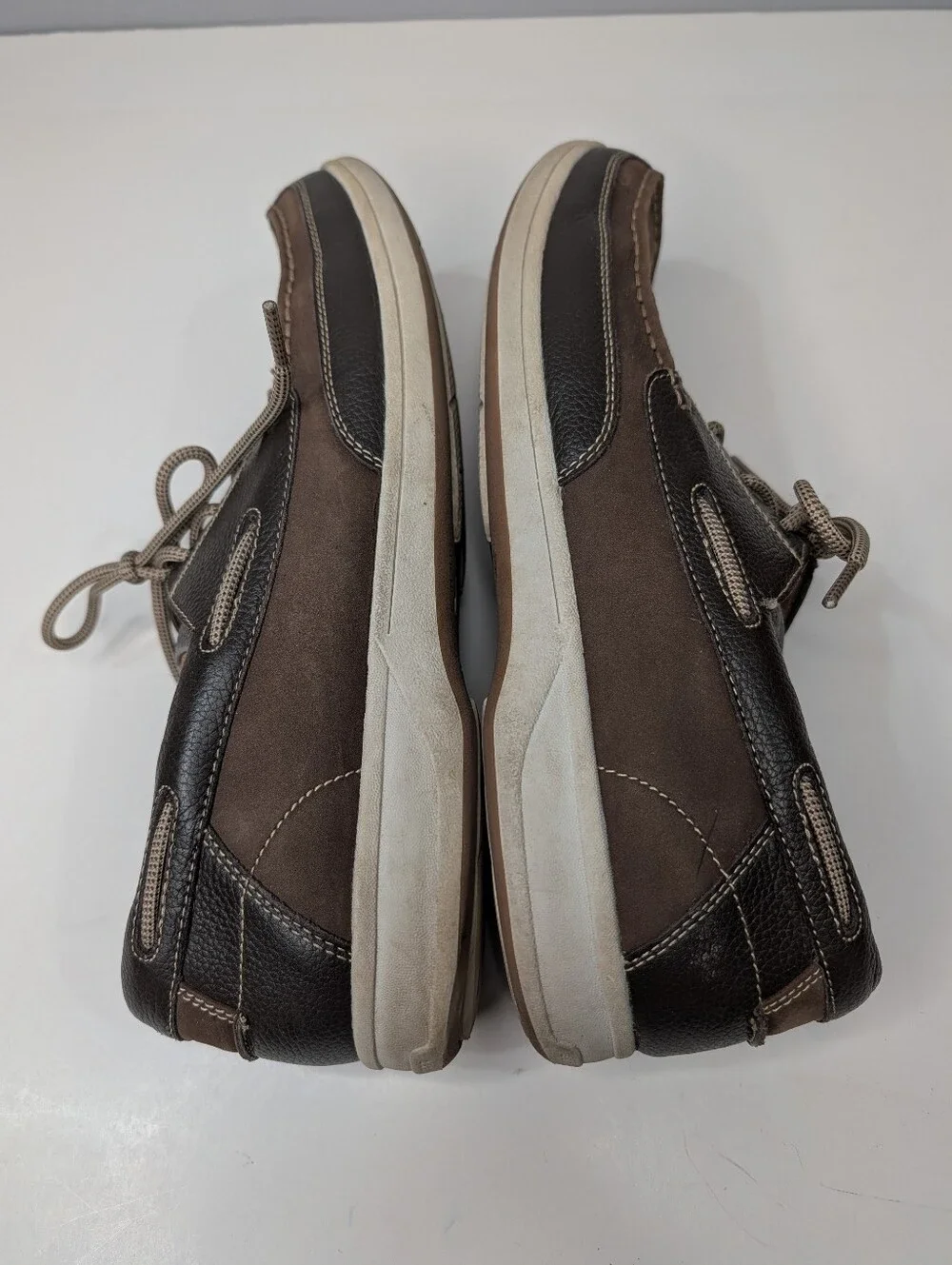 Florsheim Lakeside Oxford Boat Shoes Brown Nubick Leather Men's Size 13M
